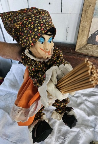 Vintage kitchen witch doll - witch,